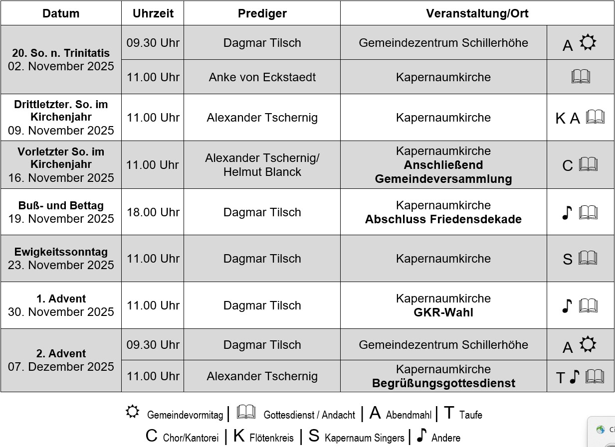 Read more about the article Gottesdienste